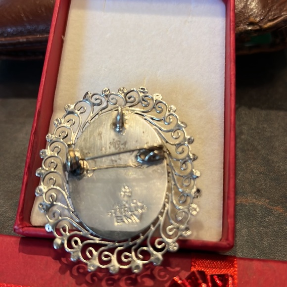 Turquoise and Sterling Silver Pendant / brooch. - Picture 4 of 5